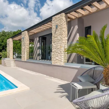 Antheapaola Near Labin - Rabac For 8 People With Heated Private Pool And Children Playground Villa Nedescina